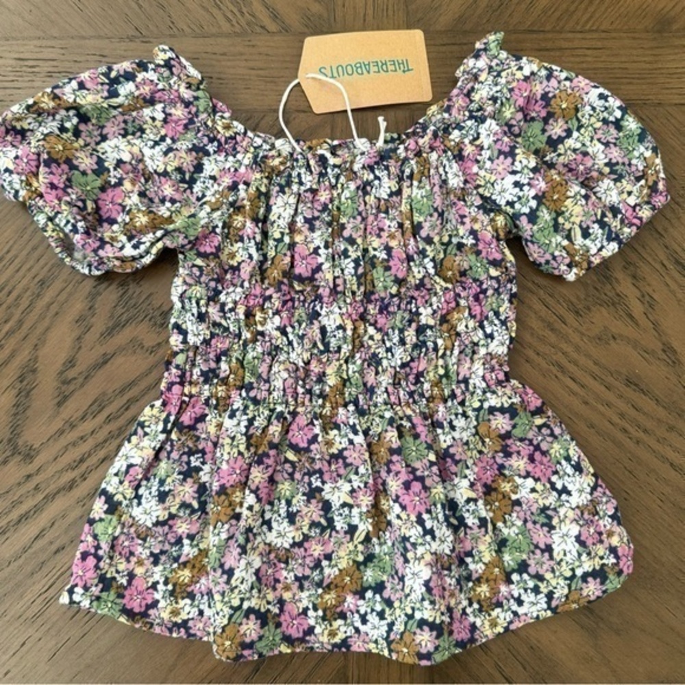 Floral Peplum Top for Toddler Girl